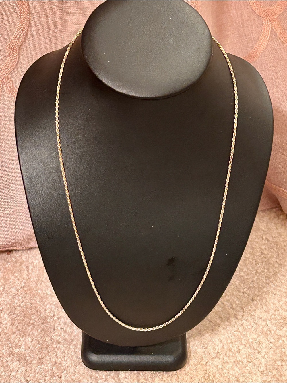 Mens FA8 ITALIAN Yellow Gold 925 Sterling 26” diamond cut Rope Chain ITALY 2mm